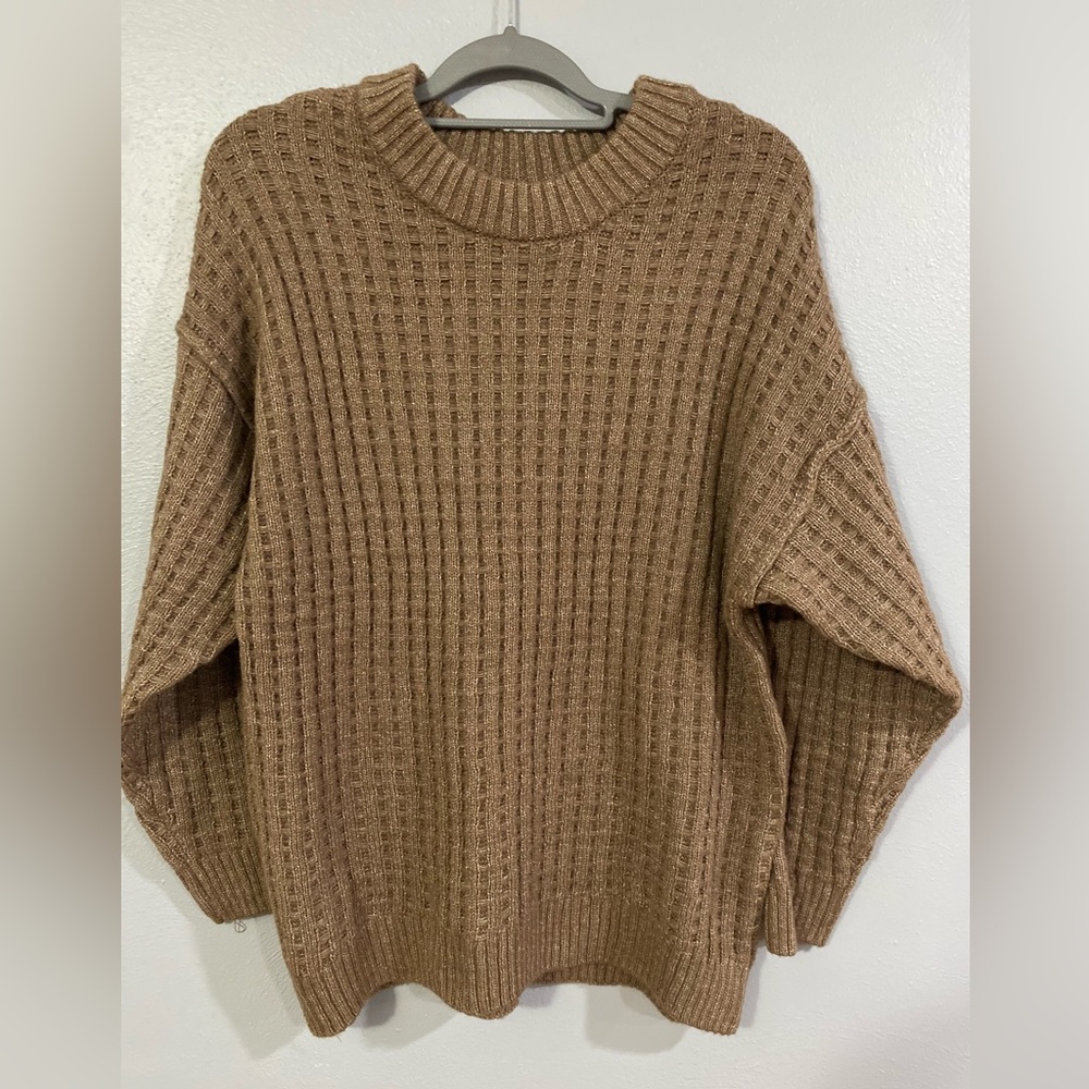 Cozy Brown Knit Sweater